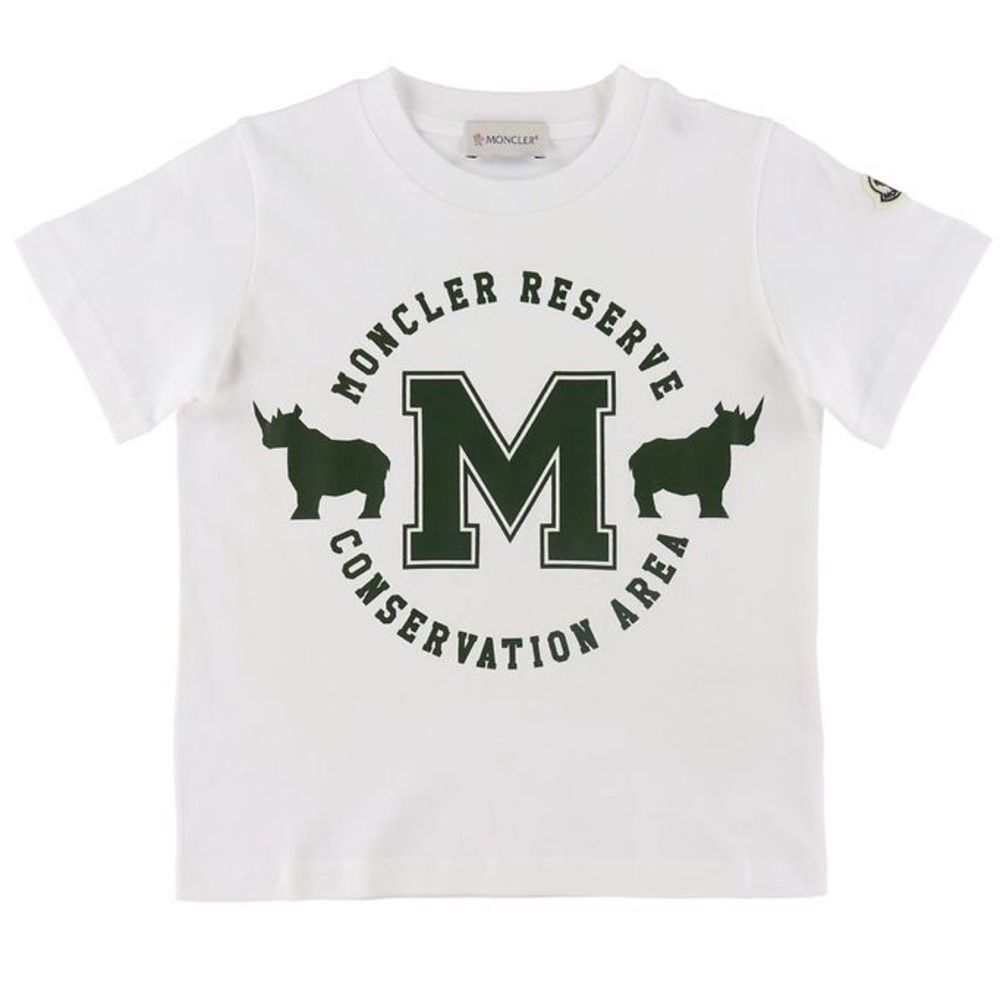 Moncler Enfant Logo Printed Crewneck T-Shirt
